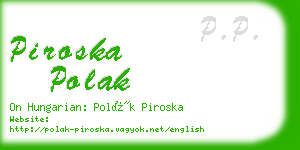 piroska polak business card